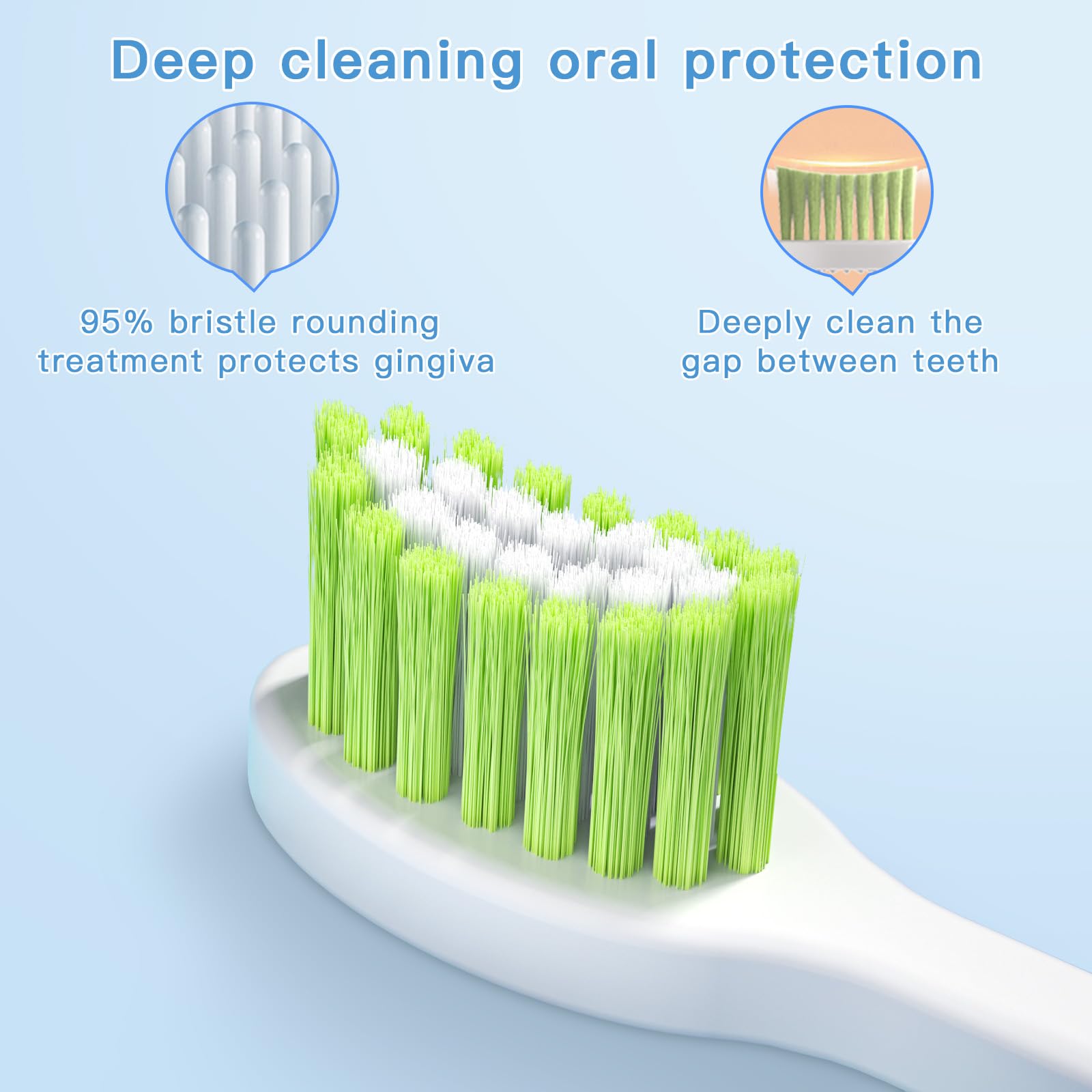 Rechargeable U-Shaped Kids Electric Toothbrush with 6 Modes & 2-Min Timer - Best Electric Toothbrush for Boys & Girls Ages 2-6 (Includes 4 Brush Heads) - Perfect for Daily Oral Care & Fun Bath Time Routine