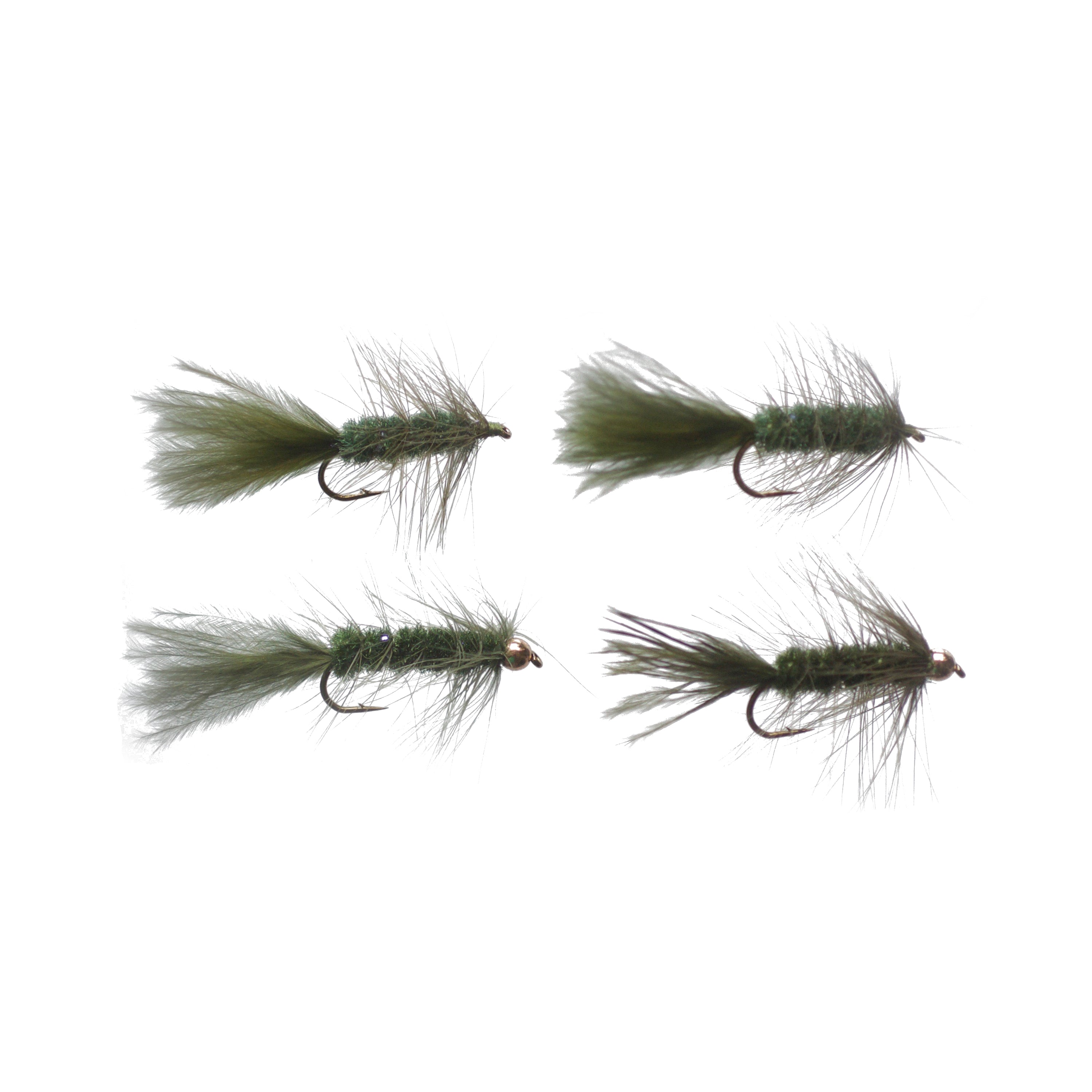 Premium Olive Wooly Bugger Fly Fishing Lures - Hand-Tied Streamer Flies for Trout, Bass, and Panfish - Perfect for Freshwater and Saltwater Fly Fishing Adventures