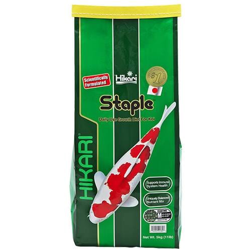 Hikari Premium Floating Koi Fish Food - Medium Pellets, 11 lb Bag - Ideal for Outdoor Ponds & Water Gardens