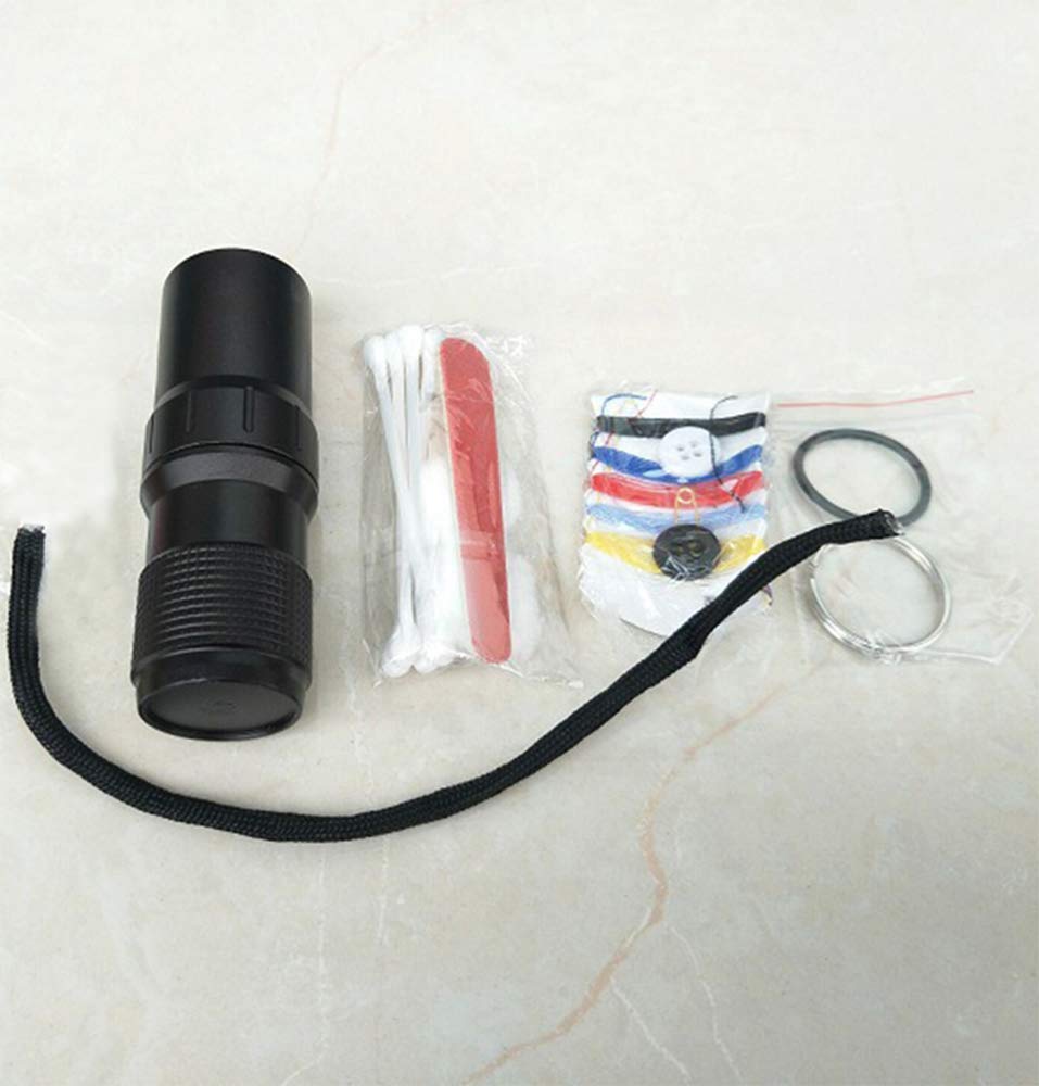 Waterproof EDC Capsule Tube - Portable Survival Waterproof Pill Container for Outdoor Adventures, Emergency Preparedness & Camping Gear (Black) | Compact First Aid Storage, Hiking Essentials & Tactical Survival Kit Accessory