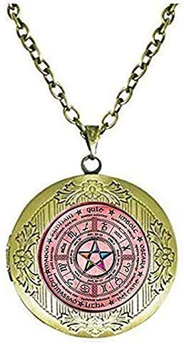 Wiccan Pentagram Locket Necklace - Sterling Silver Pagan Jewelry with Celtic Wheel Design - Perfect for Wicca Rituals, Spiritual Protection & Unique Gift Giving