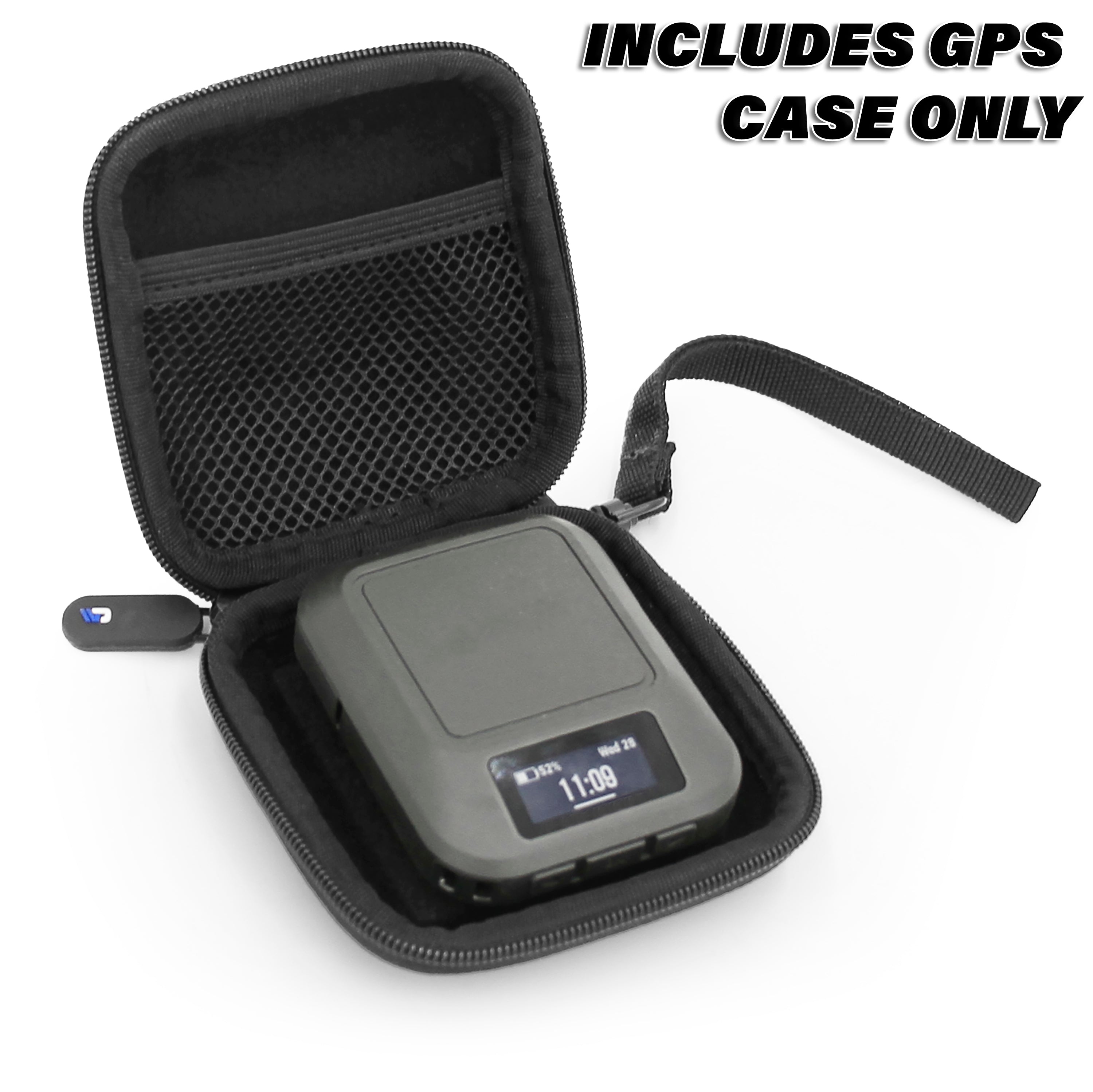 CASEMATIX Waterproof Electronics Case for Garmin inReach Messenger Satellite Communicator - Durable Small Carrying Case for Handheld Marine GPS - Perfect for Outdoor Adventures, Boating & Hiking