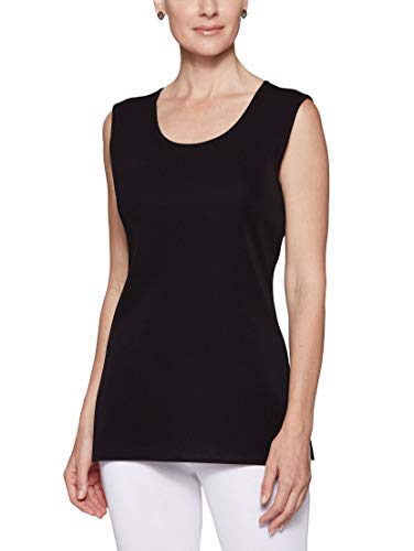 Long Scoop Neck Black
