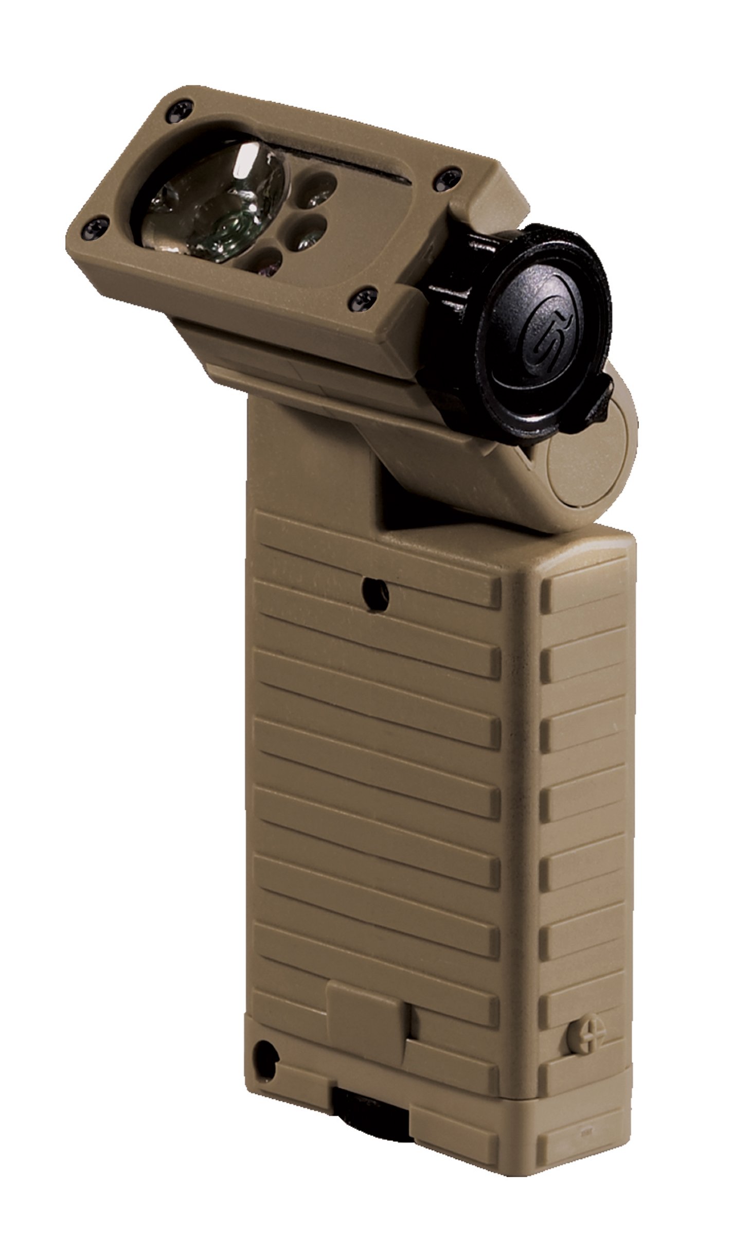 Streamlight 14024 Sidewinder Aviation Flashlight - 55 Lumens White C4 LED with Retainer & Batteries, Coyote Color - Perfect for Aviation, Camping, Emergency & Tactical Use