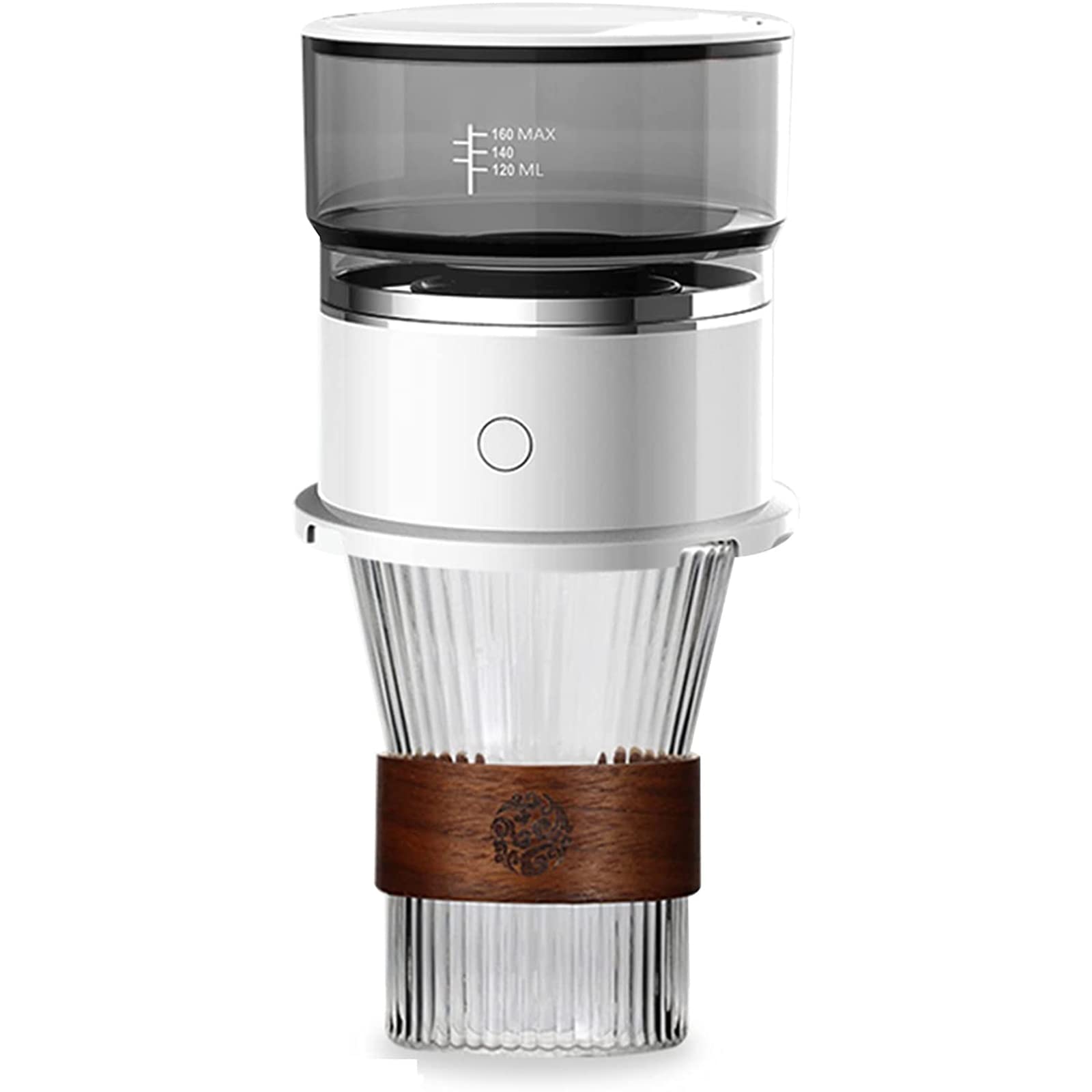 **Mini Electric Coffee Maker - Automatic Drip Portable Coffee Machine with Reusable Glass Dripper, Perfect for Home, Office & Travel | Fast Brewing & Easy Clean**    *(Use Cases: Enjoy freshly brewed coffee at home, in the office, or while traveling with this compact and efficient electric coffee maker.)*