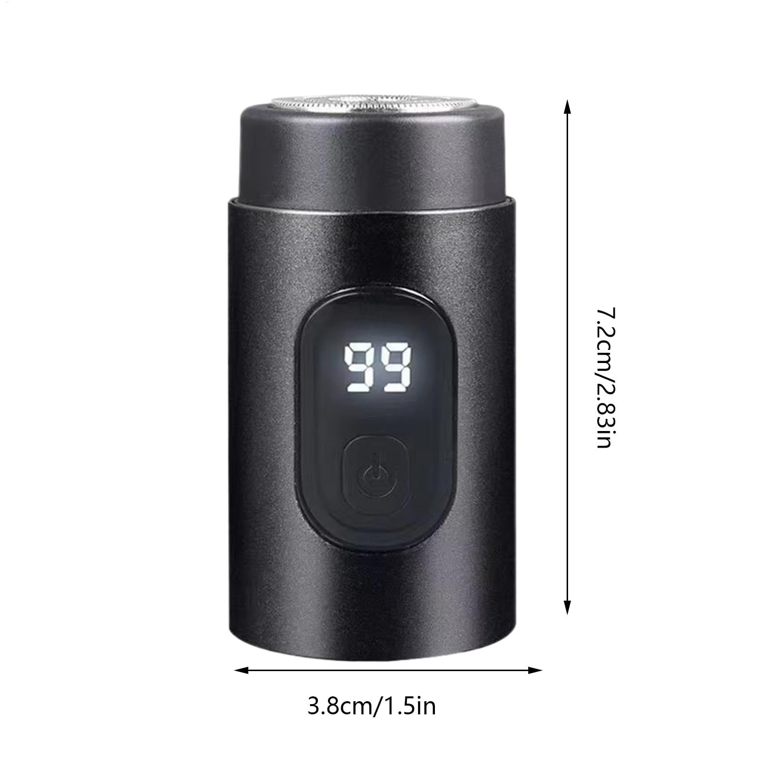 USB Rechargeable Waterproof Travel Electric Shaver for Men - Compact Portable Pocket Shaver for Face & Body Grooming, Perfect for Car, Business Trips & Outdoor Adventures