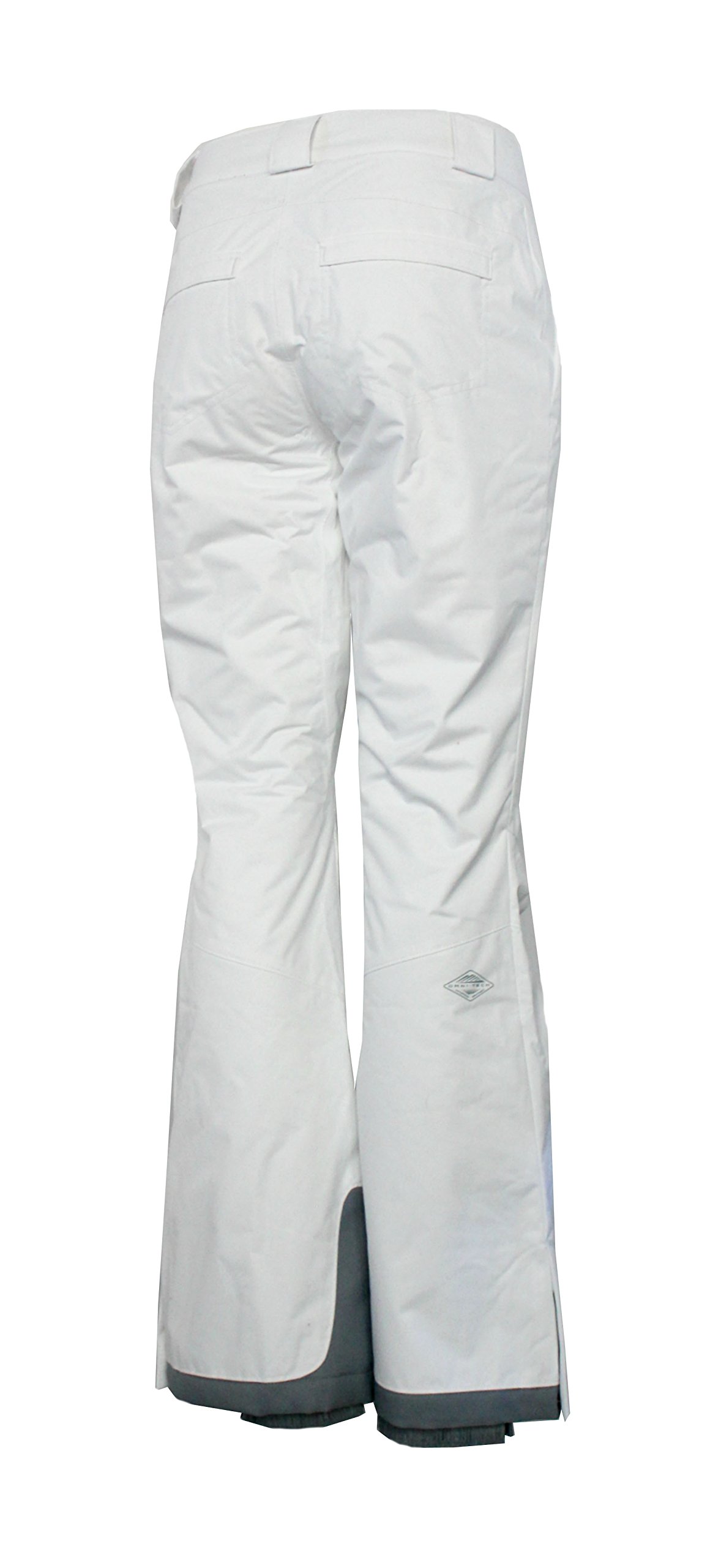 Columbia Women's Arctic Trip Omni-Heat Waterproof Snow Pants - White, Large - Winter Hiking, Skiing & Cold Weather Outdoor Activities