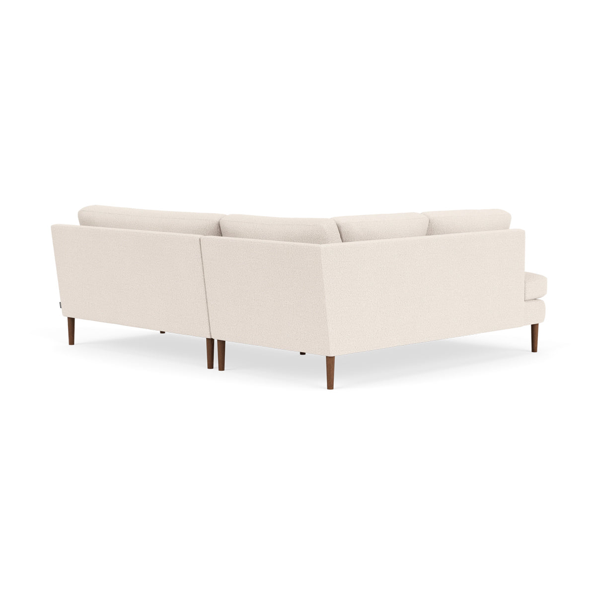 Astha Boucle Left Corner Sofa - Modern L-Shaped Sectional Couch for Living Room, Lounge & Office - Soft Fabric Upholstery, Comfortable Seating for Home Decor