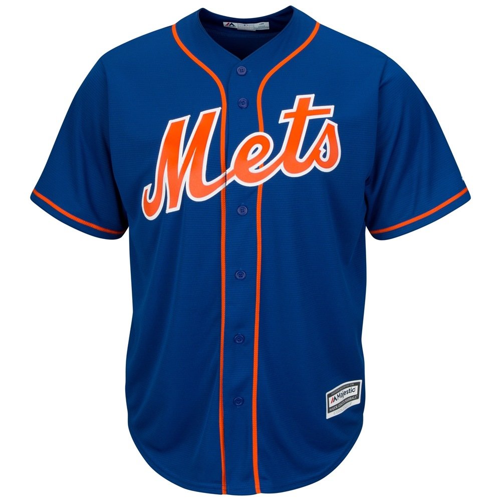 New York Mets Alternate Blue Cool Base Jersey for Men - Small Size | Authentic MLB Baseball Jersey for Fans & Players | Perfect for Games, Tailgating & Collectibles