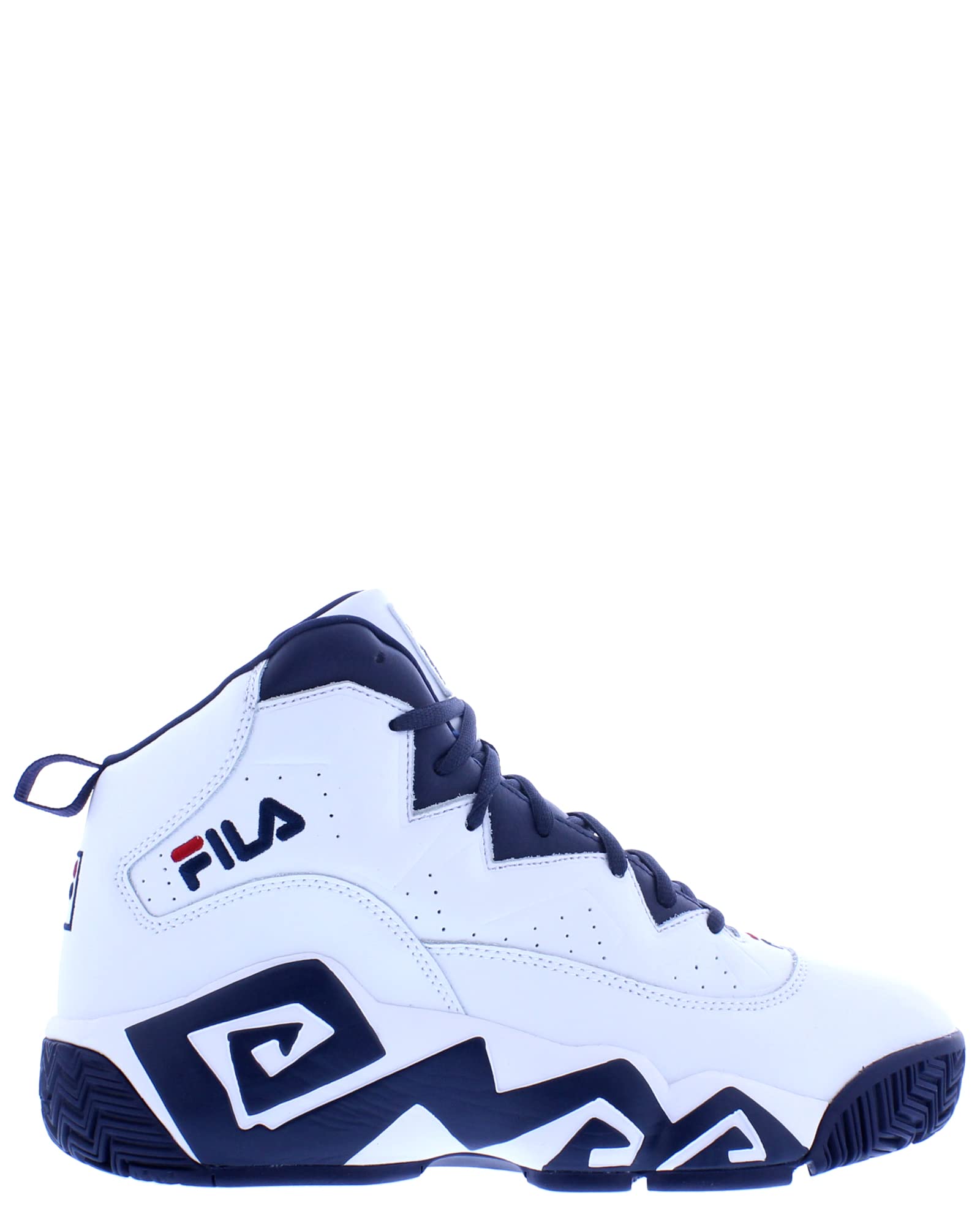 Fila Men's MB Sneakers - White, Navy, Red | Comfortable Running Shoes for Men | Perfect for Gym, Walking & Casual Wear