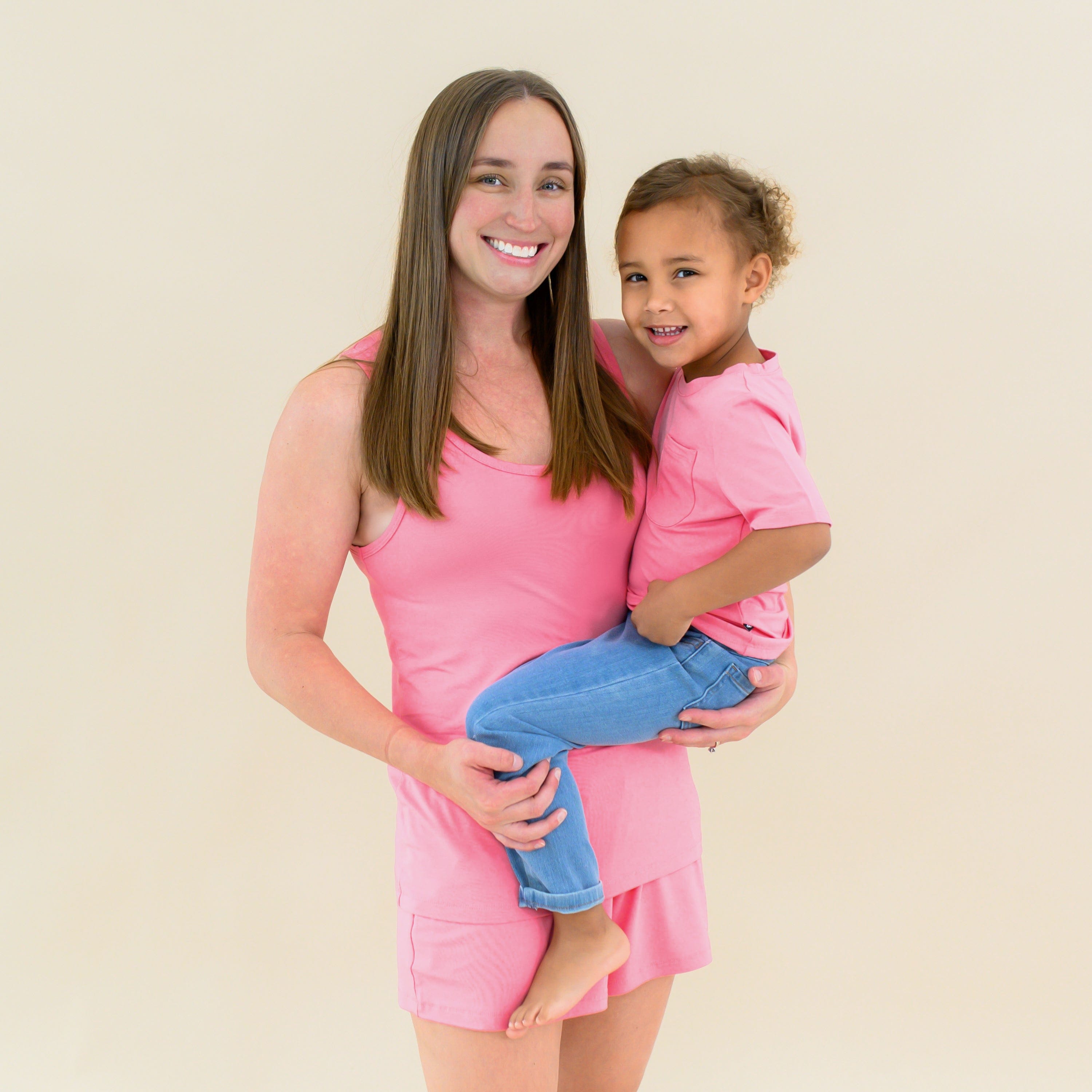 Guava Color Toddler Crew Neck T-Shirt - Soft Cotton Short Sleeve Tee for Boys & Girls - Perfect for Playdates, Daycare & Everyday Wear