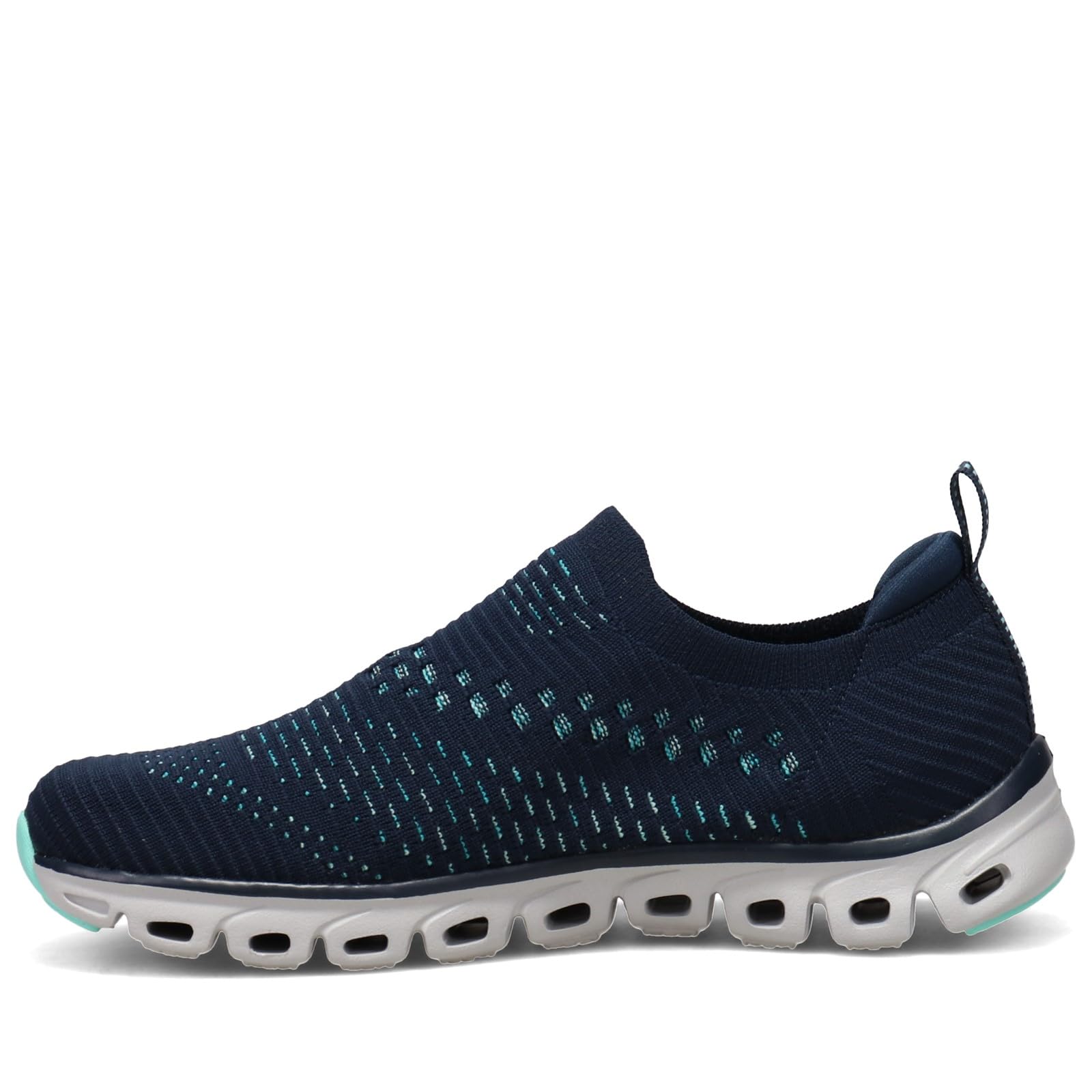 Skechers Women's Comfortable Athleisure Sneakers - Navy & Light Blue Walking Shoes Size 6.5 M US | Perfect for Casual Wear, Gym & Travel