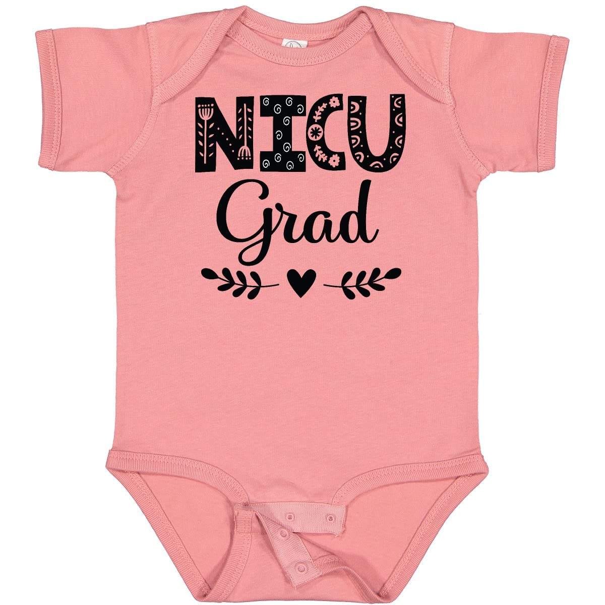 Inktastic NICU Graduate Baby Girl Bodysuit - Cute Newborn Onesie for Preemie & NICU Graduates - Perfect for Hospital Photos, First Outfits & Special Milestones