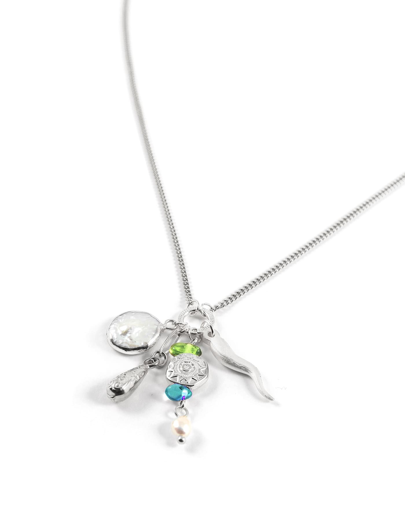 Lucky Cornicello Silver Necklace for Women - Italian Horn Pendant Jewelry for Protection & Good Fortune - Perfect Gift for Birthday, Anniversary & Everyday Wear
