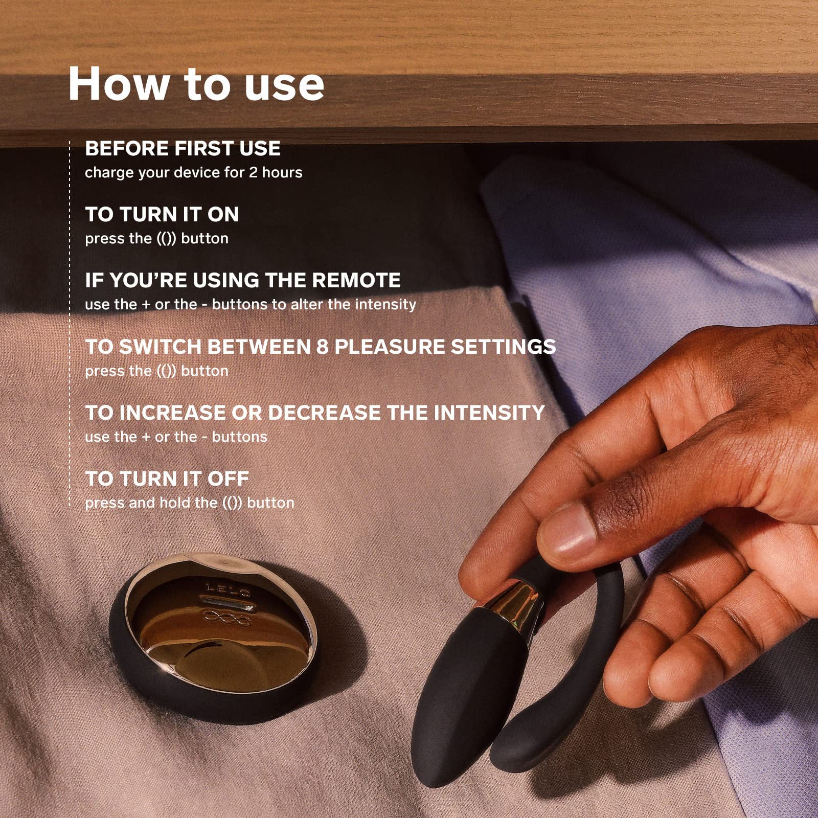 LELO TIANI Duo Couples Vibrator - Dual Motor Waterproof Adult Sex Toy for Men & Women with 8 Vibration Modes | Perfect for Romantic Evenings, Couples Play & Sensual Massage (Black)