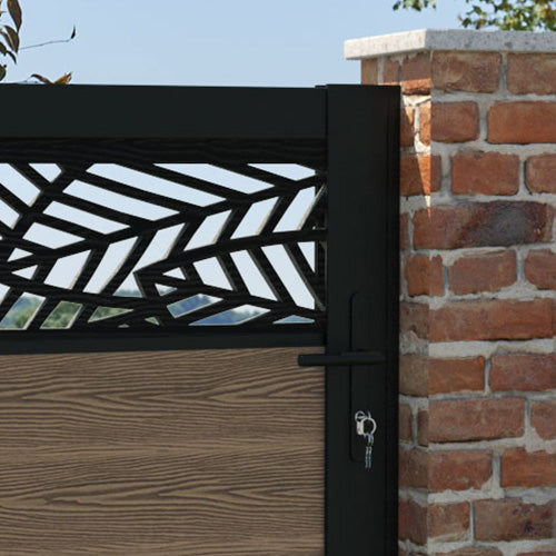 Classic Teak Habitat Pedestrian Gate - Durable Wooden Garden Gate for Home & Outdoor Use - Perfect for Backyard, Patio, and Fence Entryway