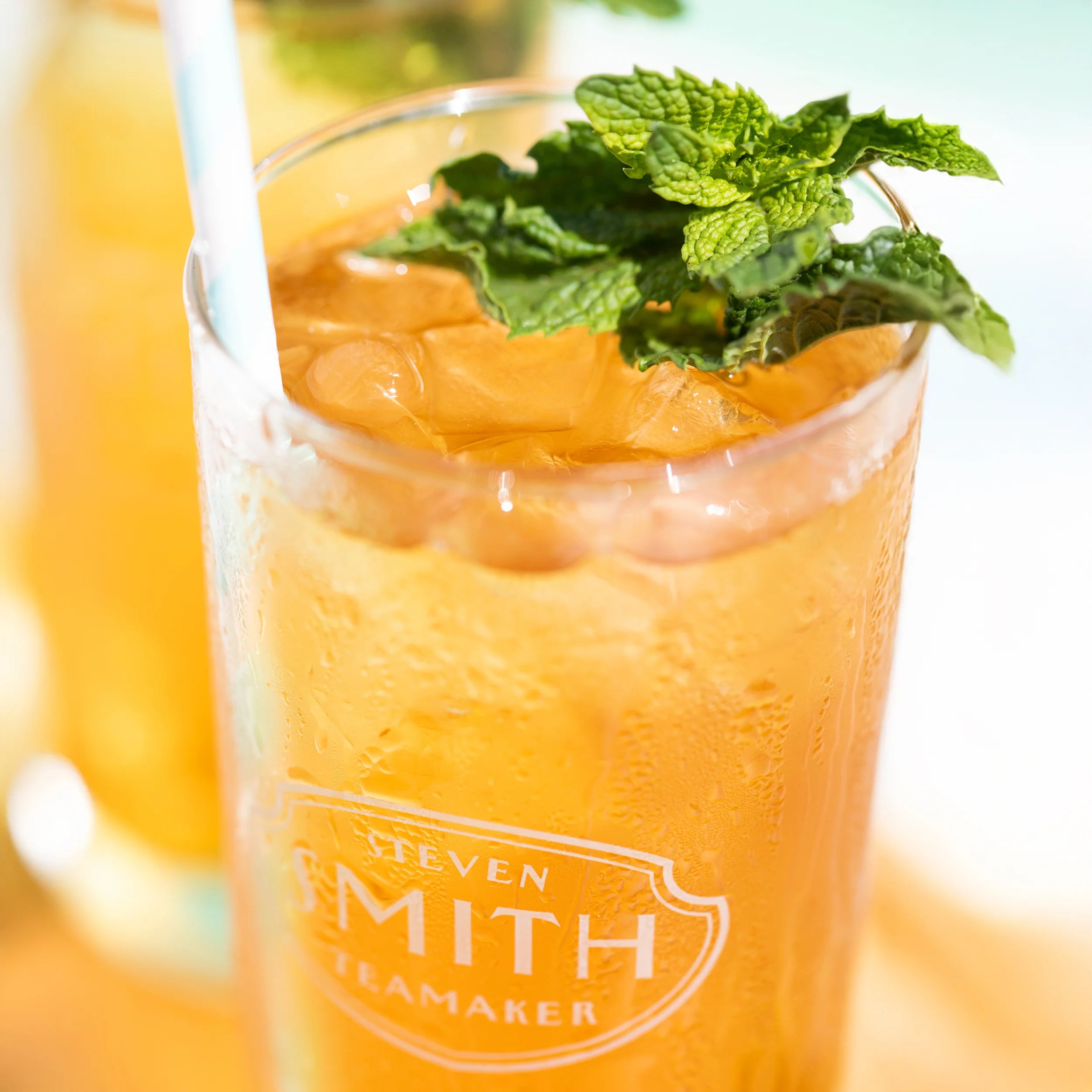Refreshing Mediterranean Mint Iced Tea - Natural Herbal Cold Brew Tea Bags for Summer Hydration & Relaxation | Perfect for Backyard BBQs, Pool Parties & Afternoon Tea Time