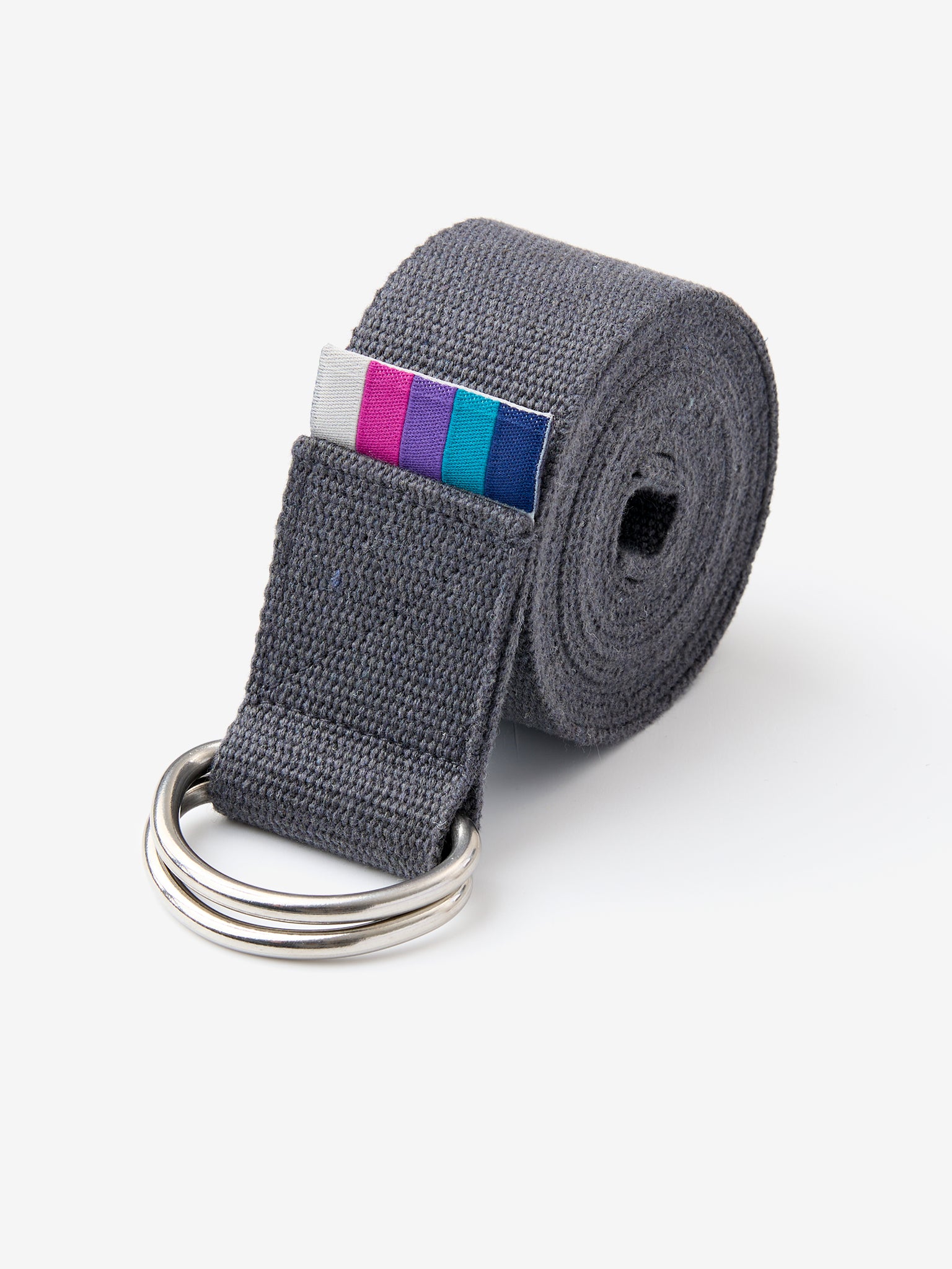 Organic Cotton D-Ring Yoga Belt for Stretching & Flexibility | Premium Yoga Accessory for Home & Studio Practice | Eco-Friendly & Comfortable