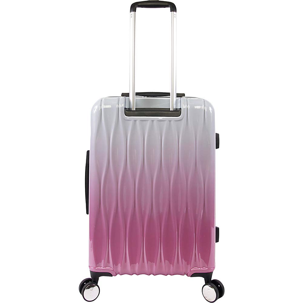Juicy Couture Women's Lindsay 3-Piece Hardside Spinner Luggage Set - Silver Fuchsia, Lightweight Durable Suitcase for Travel, Carry-On & Check-In Bags - Perfect for Vacations, Business Trips & Weekend Getaways