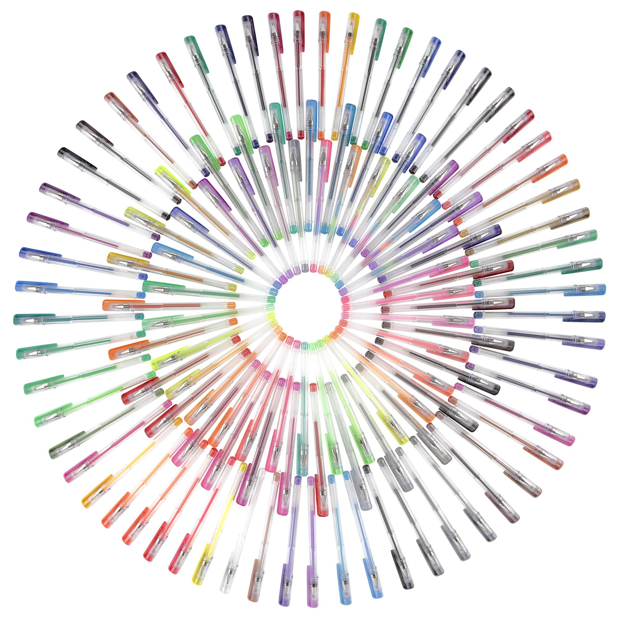 Premium 120-Count Gel Pen Set for Artists & Students - Smooth Writing, Vivid Colors, Long-Lasting Ink - Bulk Pack for Classroom, Office, Sketching & Note Taking - 2 Pack