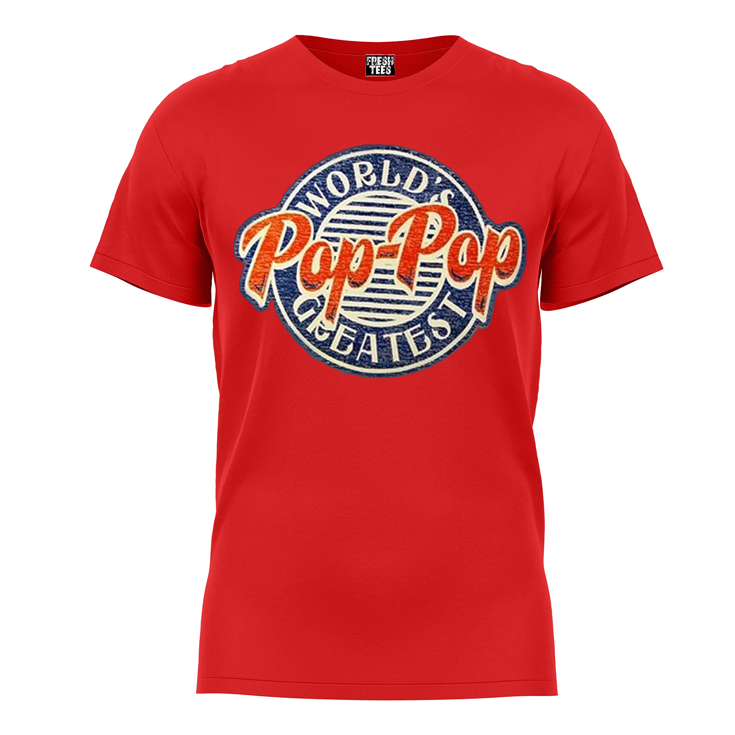 Fresh Tees® World's Greatest Pop-Pop Father's Day T-Shirt - Funny Gift for Husband, Dad & Grandpa - Perfect for Birthday, Anniversary & Family Gatherings