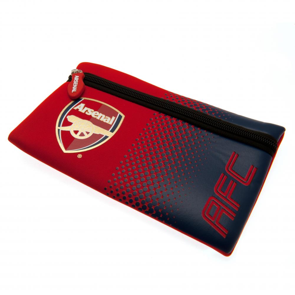 Official Arsenal FC Fade Design Pencil Case - School & Office Supplies for Football Fans - Perfect for Students, Teachers & Soccer Lovers
