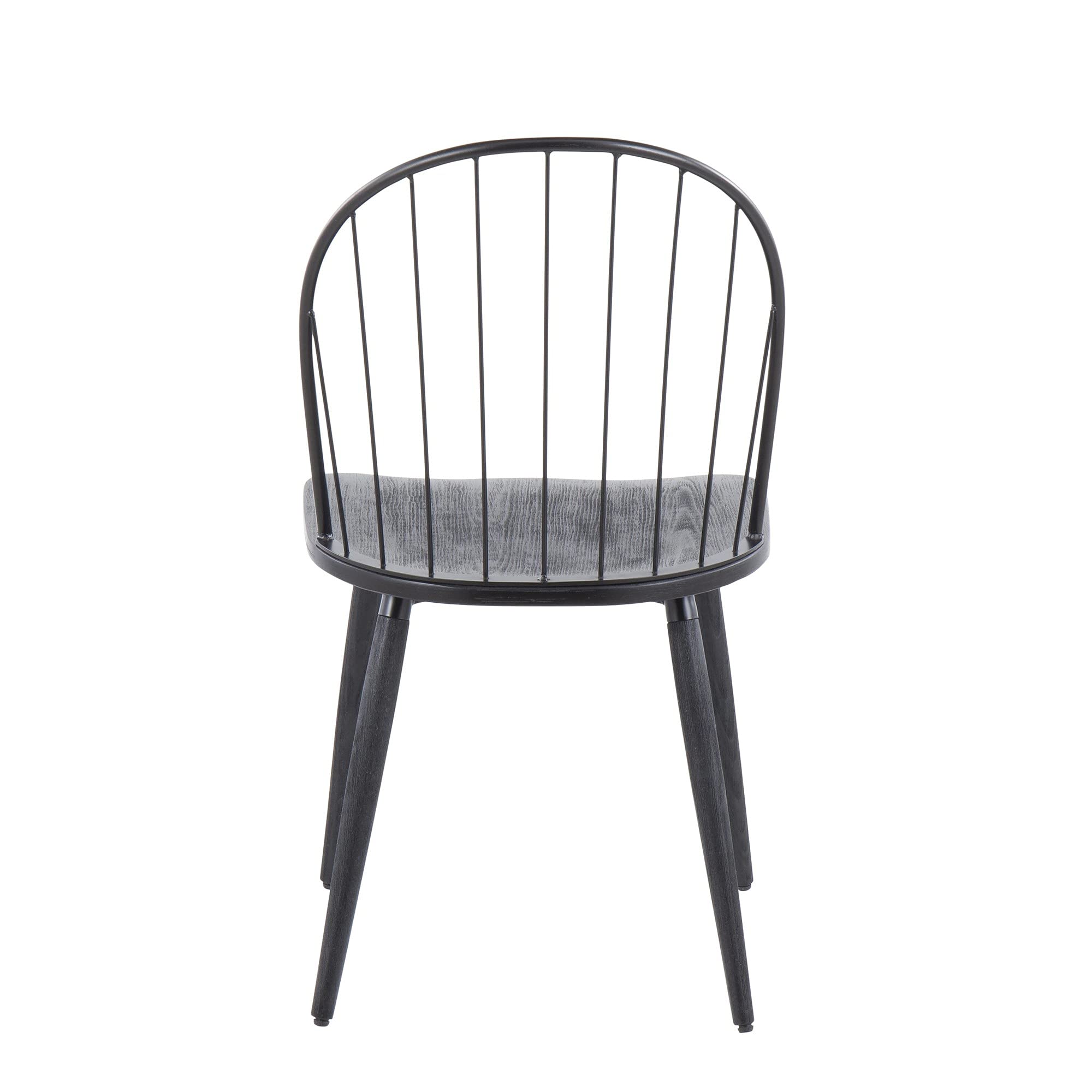 LumiSource Riley High Back Wood Dining Chairs Set of 2 - Modern Kitchen Chairs for Dining Table - Perfect for Home, Restaurant & Office Use