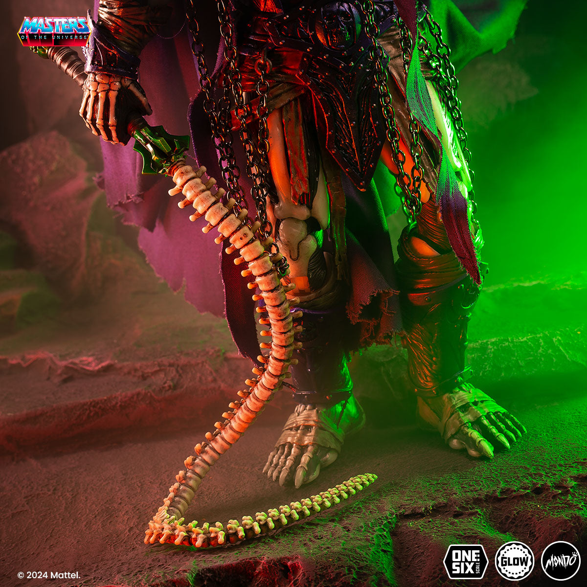 Masters of the Universe Scare Glow Deluxe 1/6 Scale Action Figure - Timed Edition Collectible for Display & Role Play | Perfect for Fans, Collectors, and Home Decor