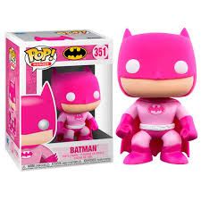 DC Pop! Vinyl Figure - Pink Batman Breast Cancer Awareness Collectible [351] | Perfect for Superhero Fans, Charity Supporters & Pop Culture Collectors