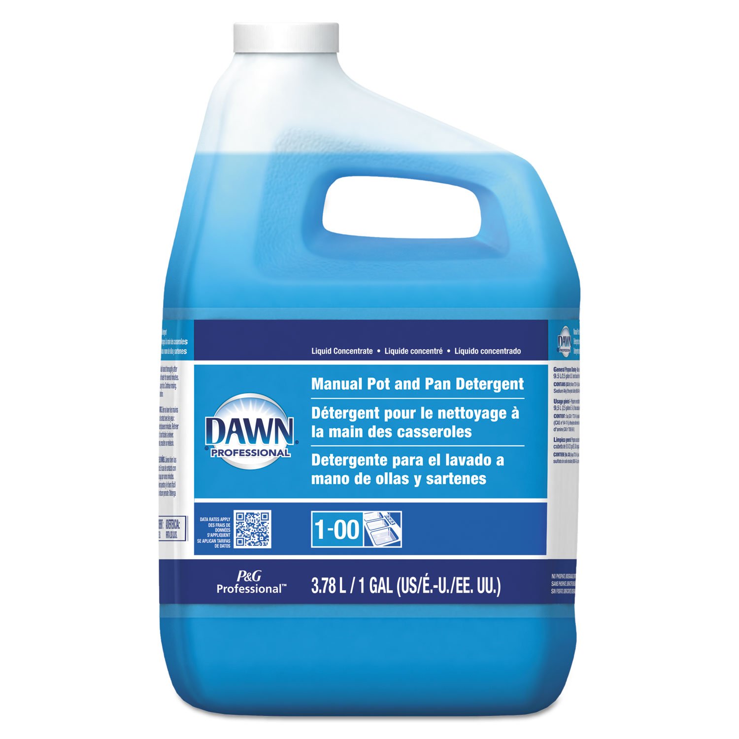 Dawn Dishwashing Detergent Liquid Soap - 128oz Gallon Jug for Hand Washing Dishes | Powerful Grease Cutting Formula for Kitchen, Camping & Outdoor Use