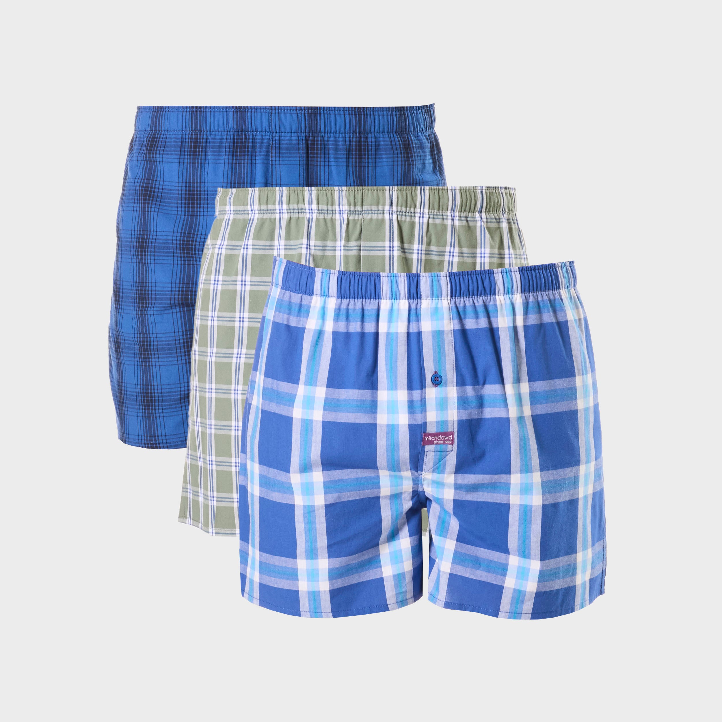 Men's Cotton Boxer Shorts 3-Pack - Soft Breathable Underwear for Everyday Comfort | Perfect for Workout, Sleep & Casual Wear
