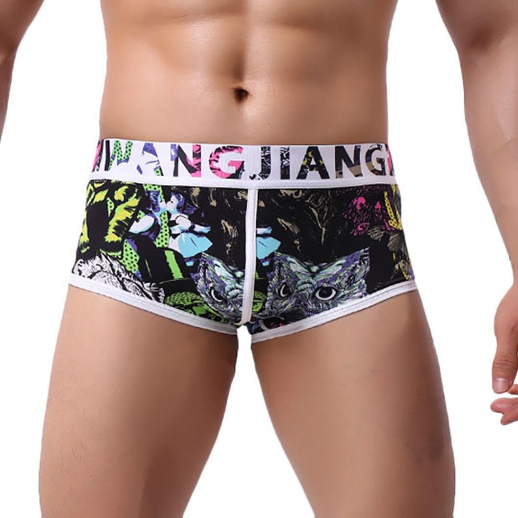 **2018 Men's Sexy Soft Cotton Boxer Briefs - Breathable Bulge Pouch Underwear for Comfort & Style | Perfect for Daily Wear, Gym & Sleep**
