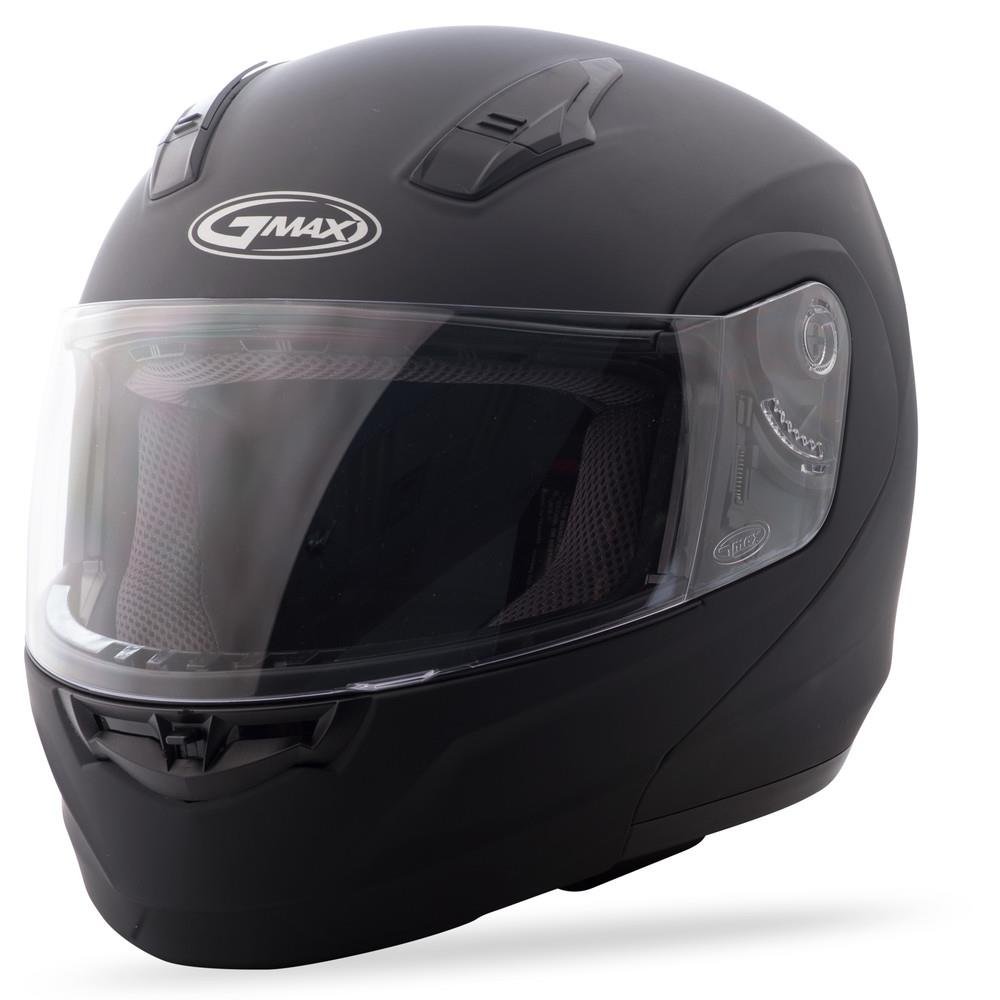 G-Max MD04 Solid Motorcycle Helmet (Small, Flat Black) - Lightweight DOT Certified Full Face Helmet for Street Bike Riding & Racing