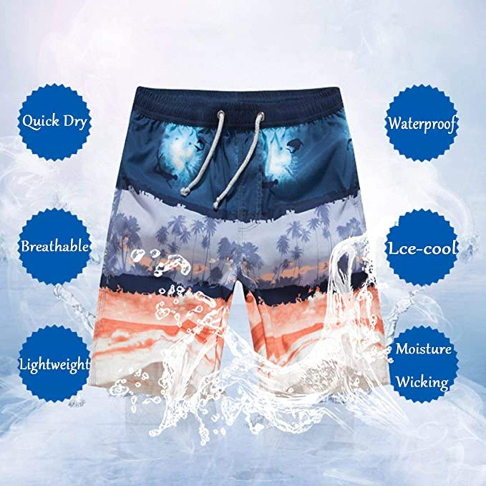 Men's Breathable Beach Shorts for Surfing & Swimming - Summer Swimwear