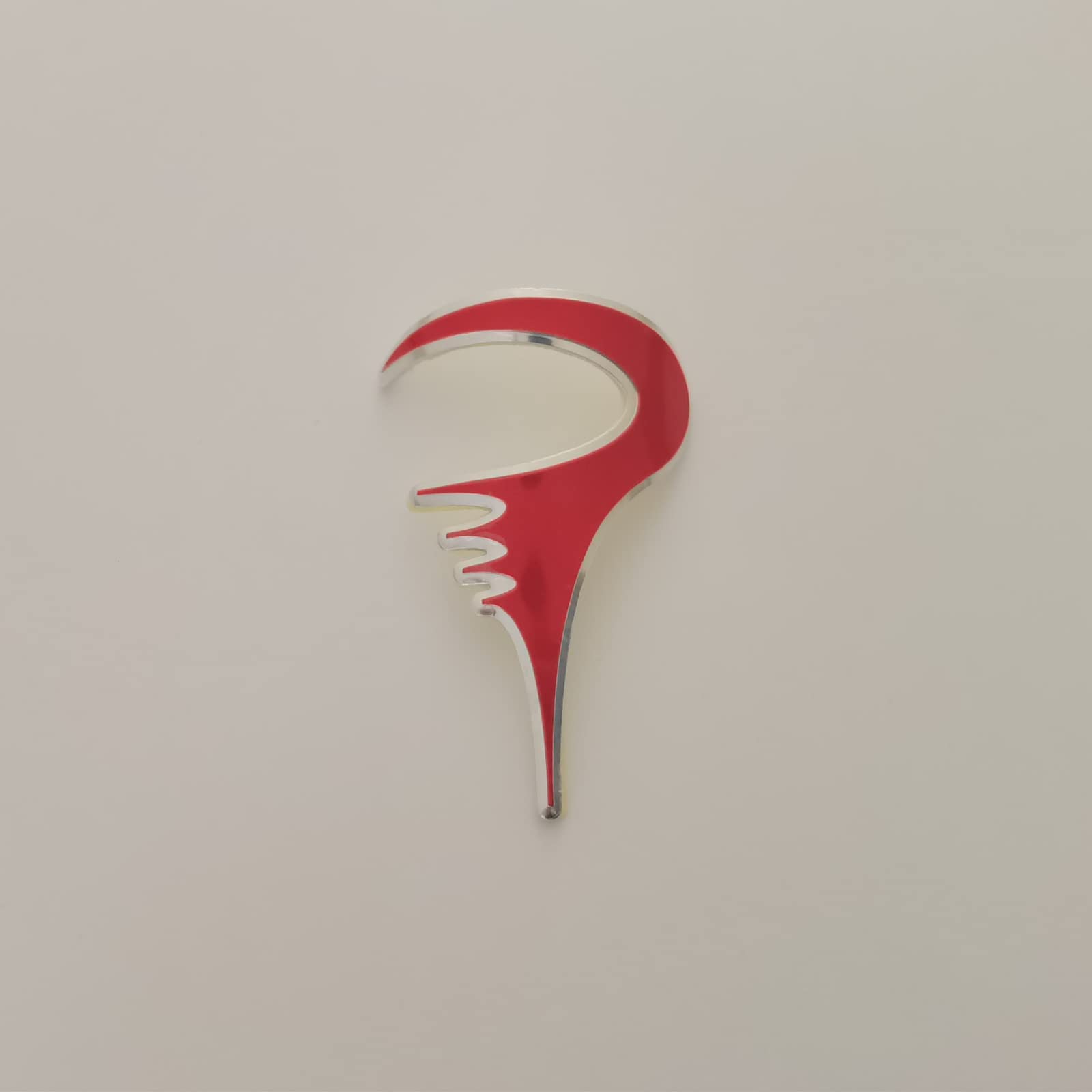 Premium MTB Bike Head Badge Decals - Waterproof Vinyl Stickers for BMX & Foldable Bikes (Pinarello Red) - Perfect for Customizing Bike Frames & Enhancing Style