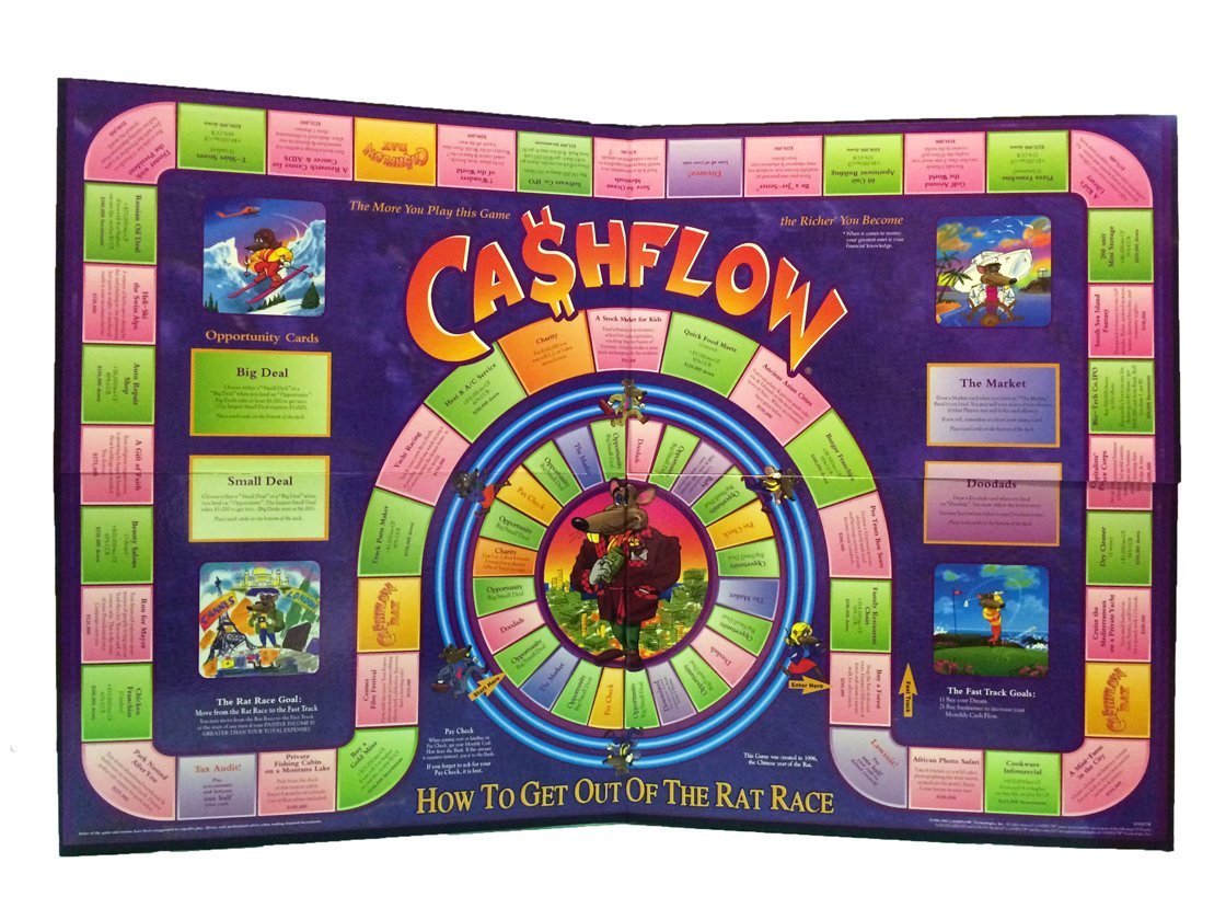 Rich Dad CashFlow 101 Financial Literacy Board Game - Learn Money Management & Investing Strategy - Perfect for Family Game Night & Financial Education