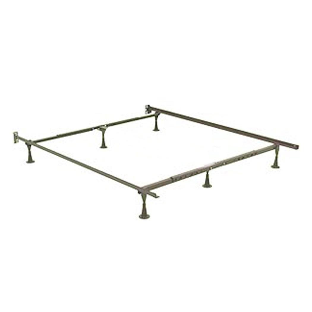 Adjustable Single to King Size Bed Frame 19F - Sturdy Metal Platform Bed Base for Bedroom, Guest Room, or Dormitory Use