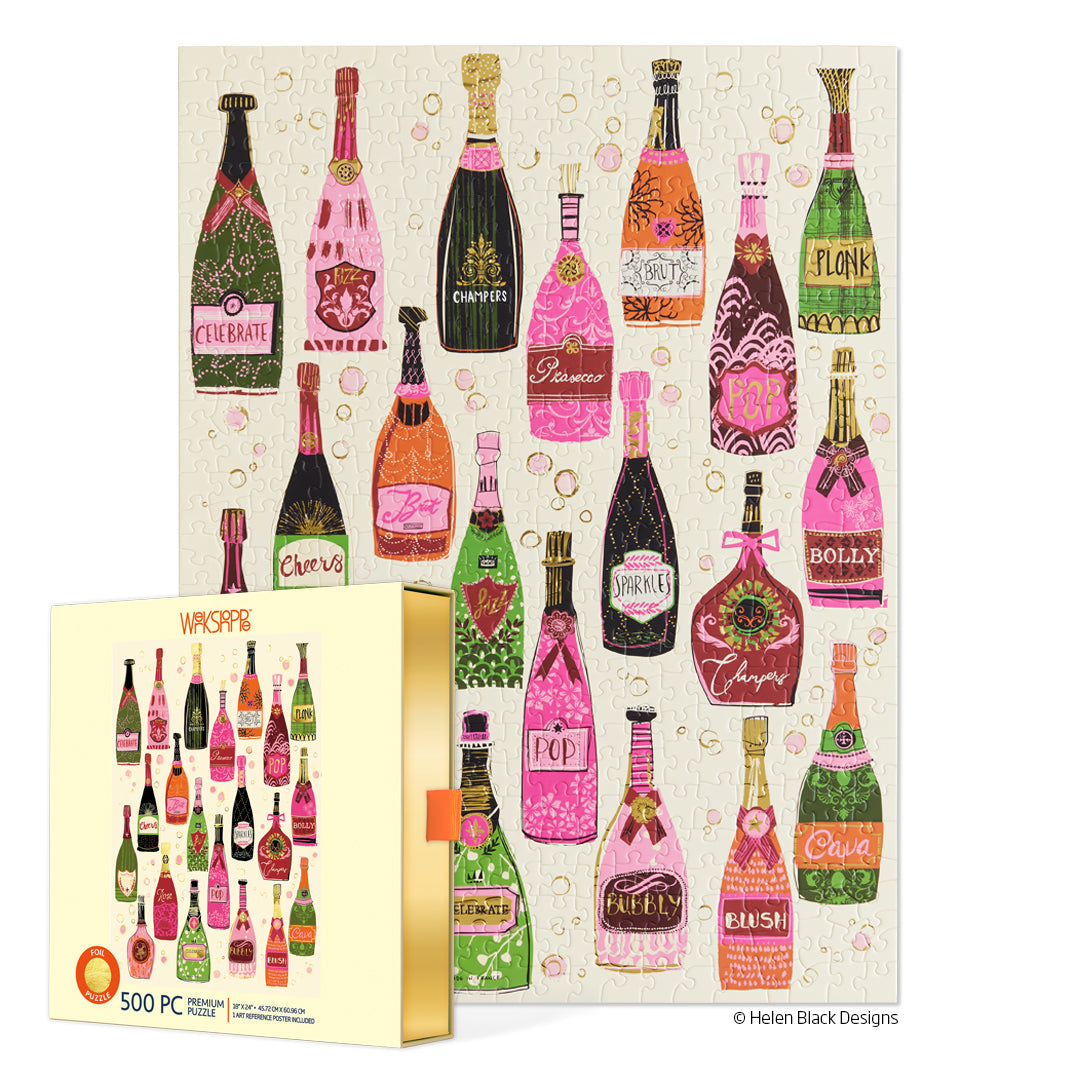 Bubble Pop Fizz 500 Piece Jigsaw Puzzle - Fun Family Game for Adults & Kids - Perfect for Parties, Relaxation & Brain Teaser Activities