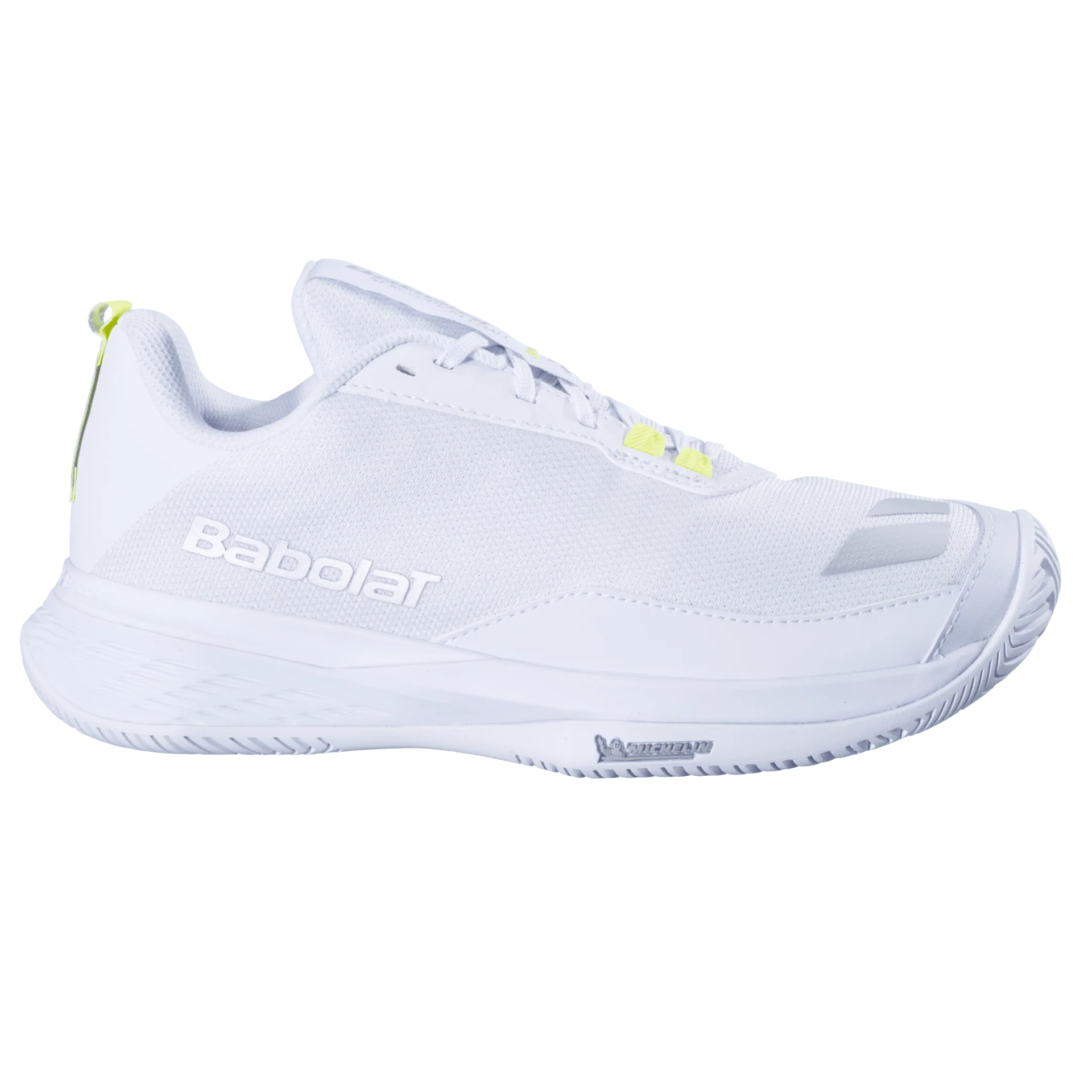 Babolat SFX Evo Women's Pickleball Shoes - Lightweight Tennis Shoes for Women with Cushioning & Support - White/Silver - Perfect for Indoor & Outdoor Court Sports