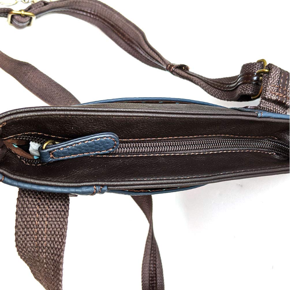 Chala Small Crossbody Phone Purse - Vegan Leather Swing Bag for Women in Navy Blue | Compact Wallet for iPhone, Cards & Cash | Perfect for Travel, Shopping & Everyday Use