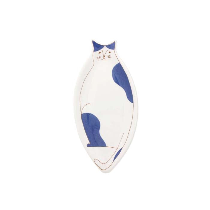 Harekutani Porcelain Cat Plate - Elegant Japanese Ceramic Dish for Tea, Desserts & Home Decor - Perfect for Gift Giving, Afternoon Tea & Kawaii Aesthetic Table Setting