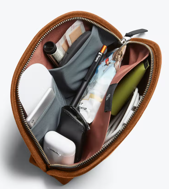 Classic Pouch - Premium Leather Zipper Pouch for Travel, Makeup, and Essentials | Compact & Durable Organizer for Everyday Use