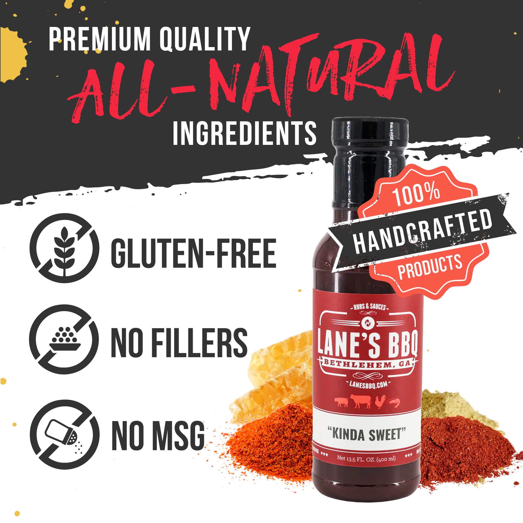 Kinda Sweet Sauce - Premium Gourmet Sauce for BBQ, Grilling & Dipping | Perfect for Burgers, Wings & Snacks