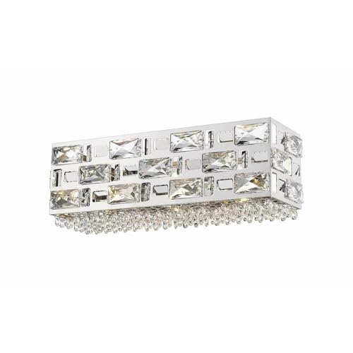 Z-Lite 912-3V-CH 3-Light Bathroom Vanity Light Fixture in Chrome Finish - Perfect for Modern Bathrooms, Powder Rooms & Dressing Areas
