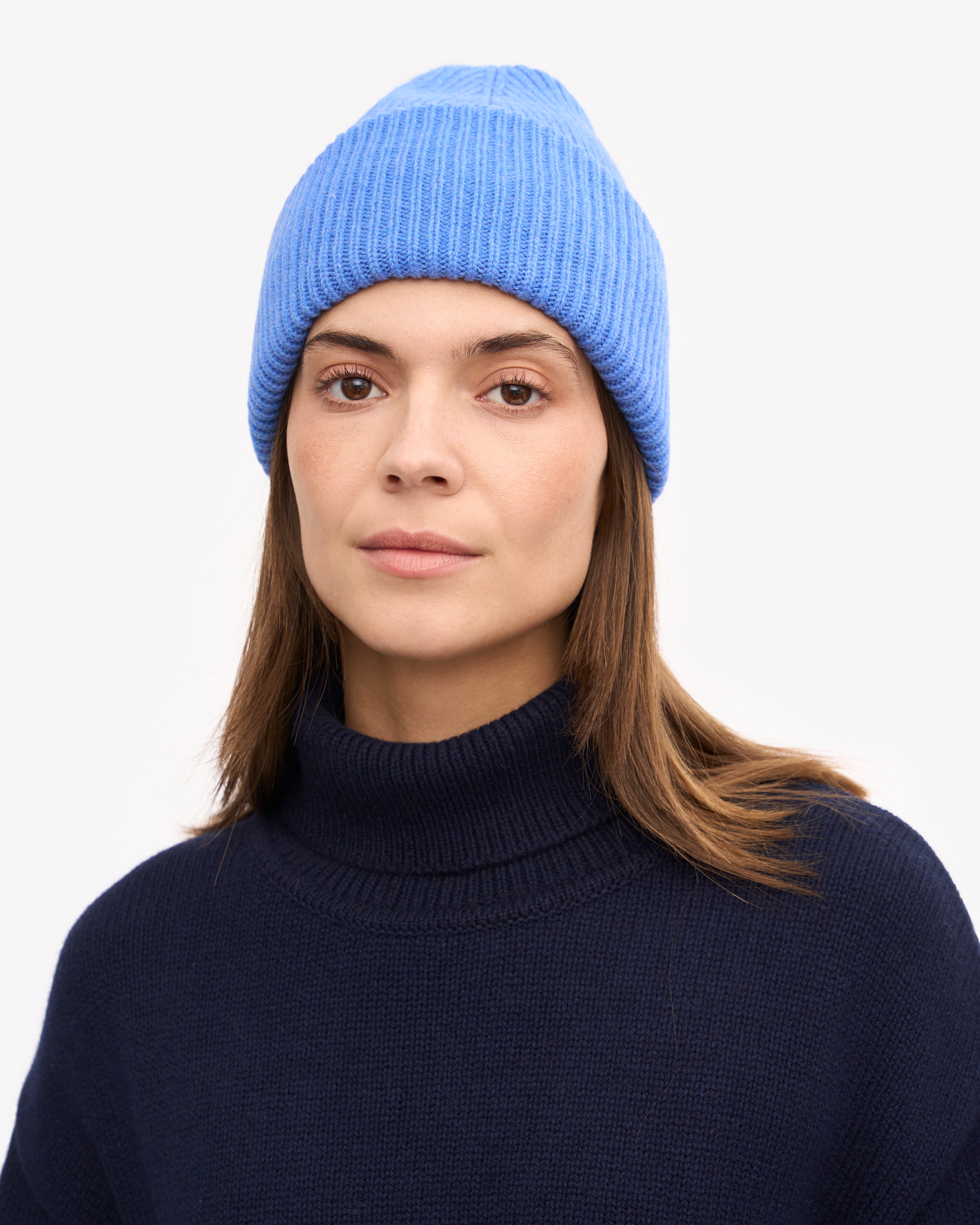 Premium Merino Wool Beanie - Soft & Warm Winter Hat for Men & Women - Pacific Blue - Perfect for Skiing, Hiking & Outdoor Activities