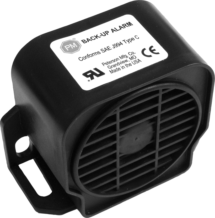 PM 782 107 DBA Auxiliary Backup Alarm - 107 Decibel Heavy Duty Truck Safety Alarm for Commercial Vehicles & Construction Equipment