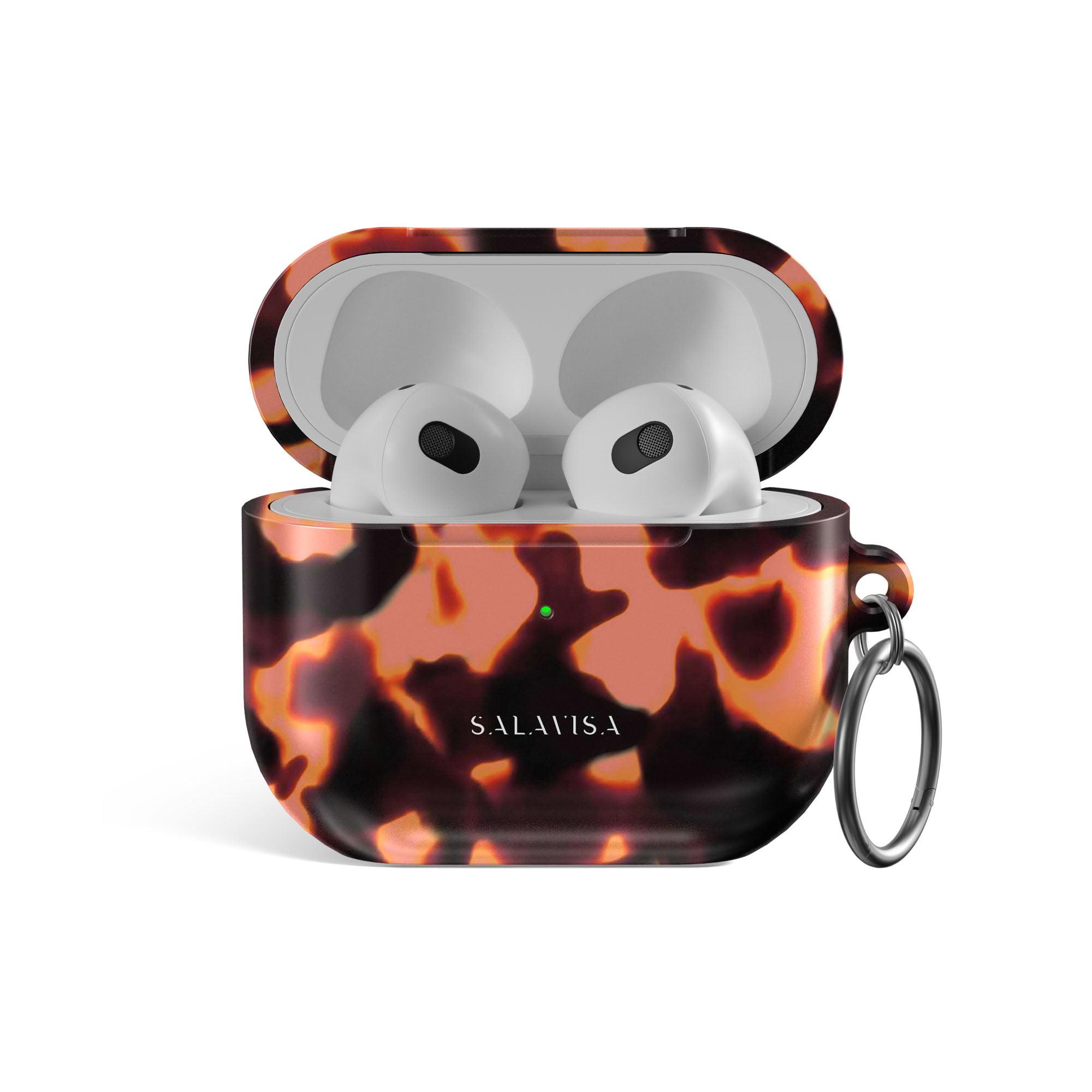 Premium Tortoise Red AirPods Case - Stylish Protective Cover for AirPods 2/3/Pro - Durable Shockproof Design for Everyday Use, Travel & Work