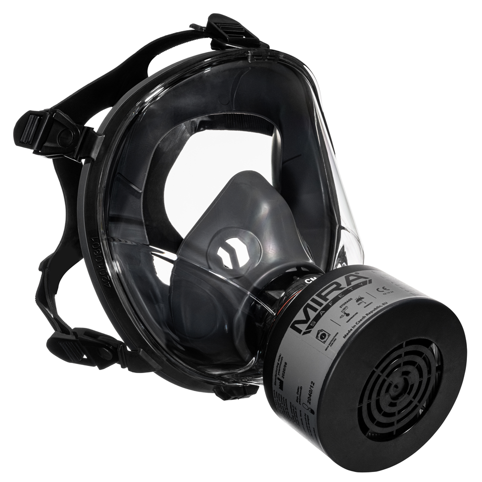 Mira Safety CM I01 Lightweight Full Face Respirator Mask - NIOSH Certified for Chemical, Biological & Industrial Protection - Ideal for Emergency Preparedness, DIY Projects & Workplace Safety