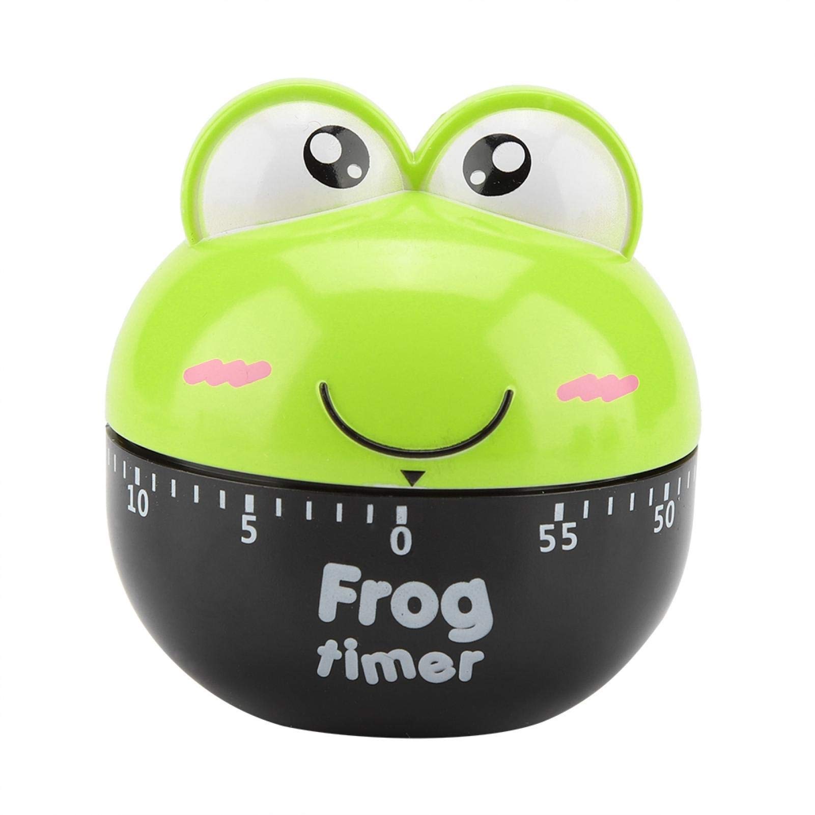Mechanical Cartoon Animal Shape Kitchen Timer - Green 120x3mm - Cooking, Baking, Restaurant & Food Prep Tool - Perfect for Home, Kitchen & Professional Use