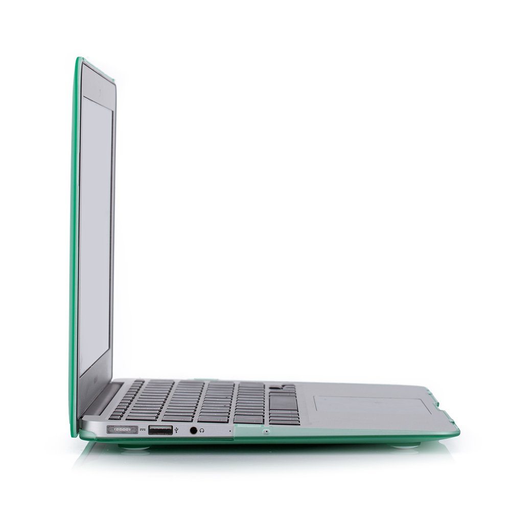 RUBAN MacBook Air 11 Inch Case Compatible with Model A1370 A1465 - Soft Touch Plastic Hard Shell Protective Cover for Mac Air 11.6 (Green) | Perfect for Work, Travel & School Protection